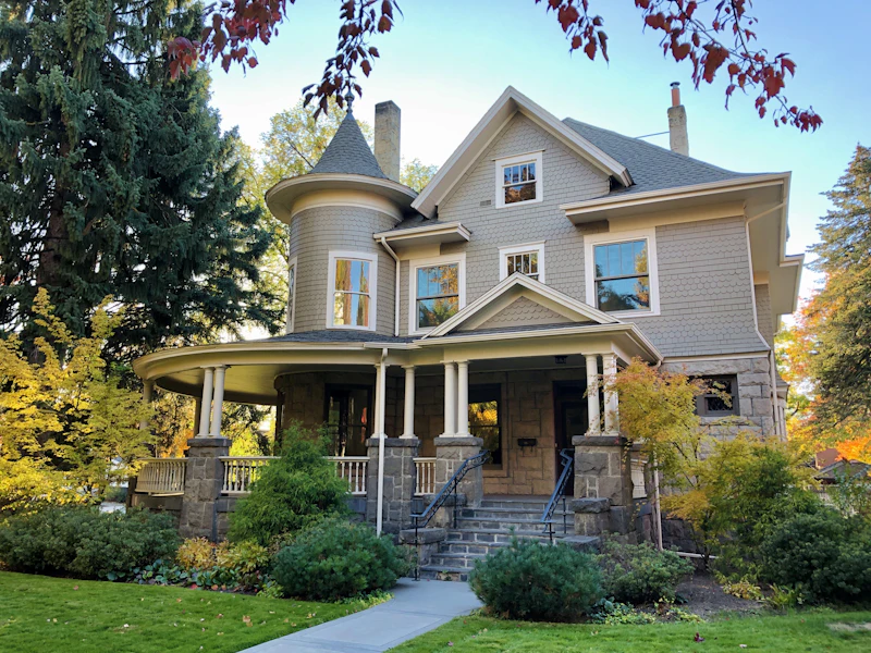 Illustrative photograph evoking the residential character of Irvington, Indiana. Not a photograph of a specific property.