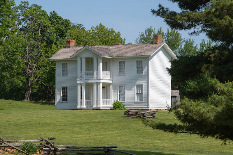 Illustrative photograph evoking the residential character of Zionsville, Indiana. Not a photograph of a specific property.